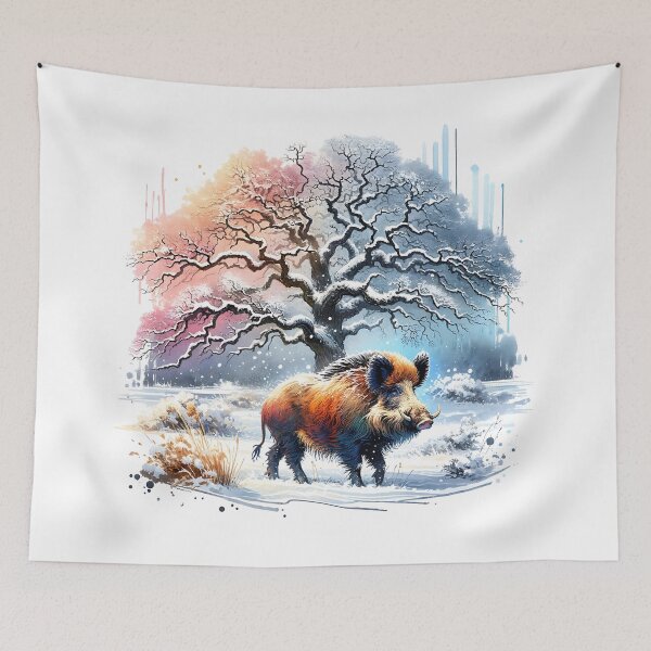 Item preview, Wild Boar and Oaktree designed and sold by VariousGoodies.