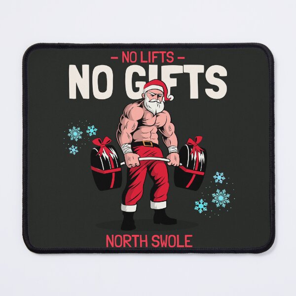 Item preview, Santa no lifts no gifts north swole designed and sold by GoldsoulG.