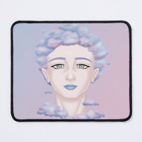 Item preview, Woman with hair made of clouds designed and sold by AssortedDrawings.