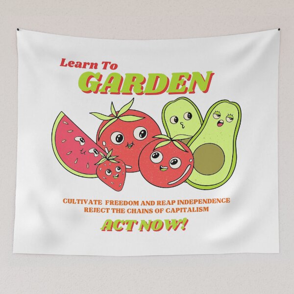 Item preview, Learn to garden now, act now cute fruit sticker designed and sold by Wyyrmwood.