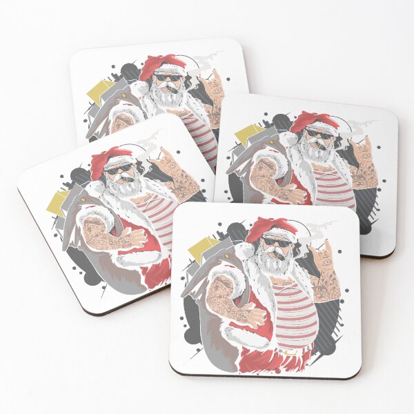 Item preview, Rockin' Santa Claus – The Badass Christmas Vibe designed and sold by MD2Graphics.
