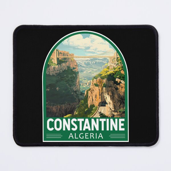 Item preview, Constantine Algeria Travel Art Emblem designed and sold by KrisSidDesigns.