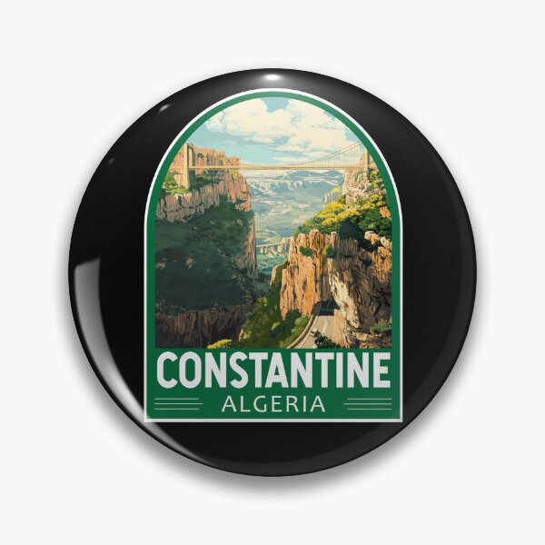 Item preview, Constantine Algeria Travel Art Emblem designed and sold by KrisSidDesigns.