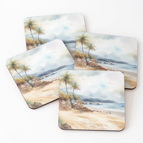 Item preview, The Beach in Watercolour by shs_kenya  designed and sold by Shs-Kenya.