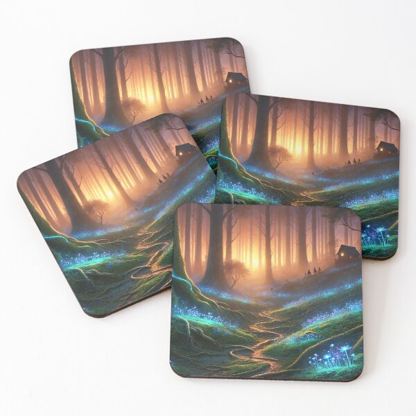 Item preview, Enchanted Forest with Glowing Path designed and sold by QuirkWears.
