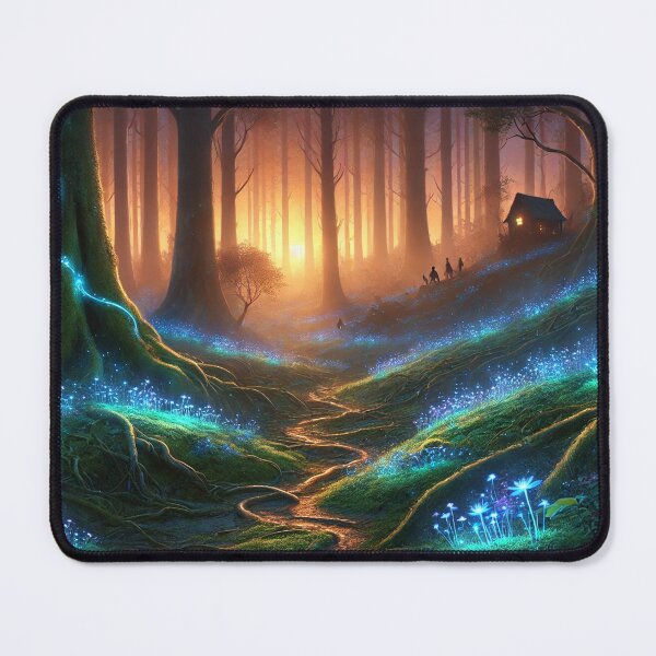 Item preview, Enchanted Forest with Glowing Path designed and sold by QuirkWears.