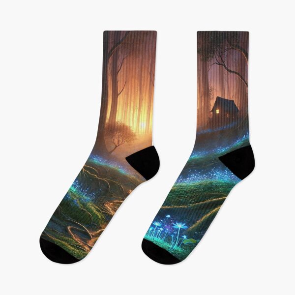 Item preview, Enchanted Forest with Glowing Path designed and sold by QuirkWears.