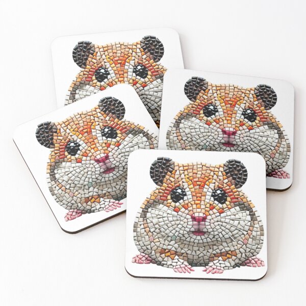 Item preview, mosaic scared hamster designed and sold by Shubatdesigns.