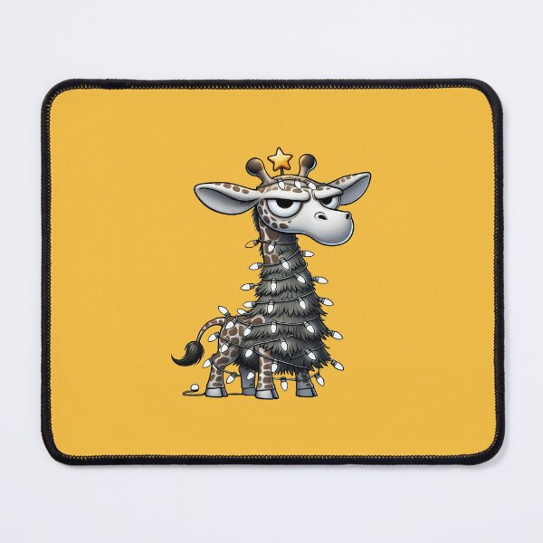 Item preview, Grumpy Christmas Giraffe, Unique designed and sold by villacreativa.