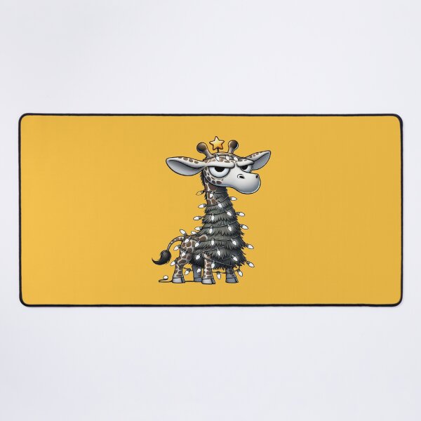 Item preview, Grumpy Christmas Giraffe, Unique designed and sold by villacreativa.