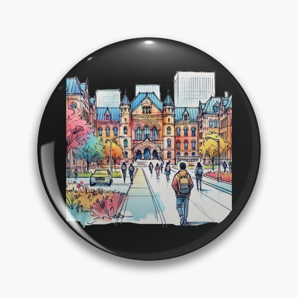 Item preview, York University Campus 3D Sketch - Vibrant Student Life and Architecture designed and sold by PaintMeWorld.