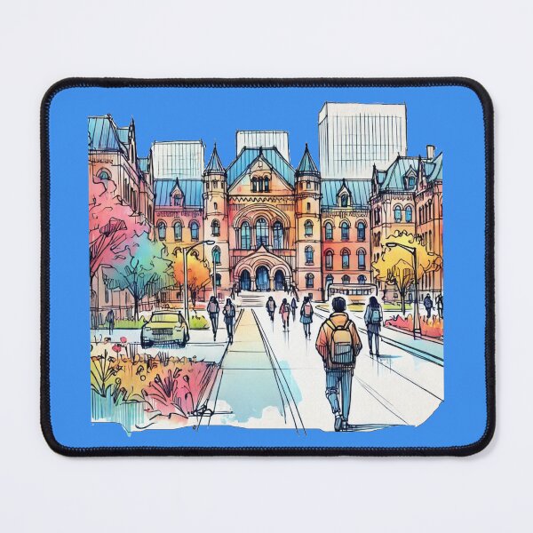 Item preview, York University Campus 3D Sketch - Vibrant Student Life and Architecture designed and sold by PaintMeWorld.