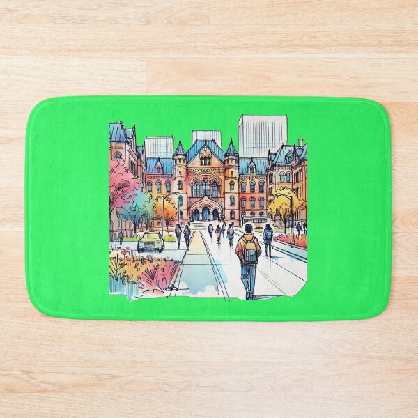 Aperçu de l'œuvre Croquis 3D du campus de l'Université York - Vie étudiante et architecture dynamiques créée et vendue par PaintMeWorld.