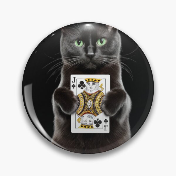 Item preview, Cat with the Jack of Clubs designed and sold by miriamo25.