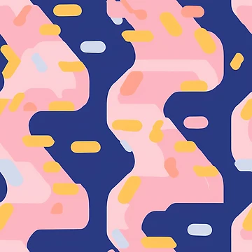 Artwork thumbnail, Abstract Retro Pattern by bubblegoth