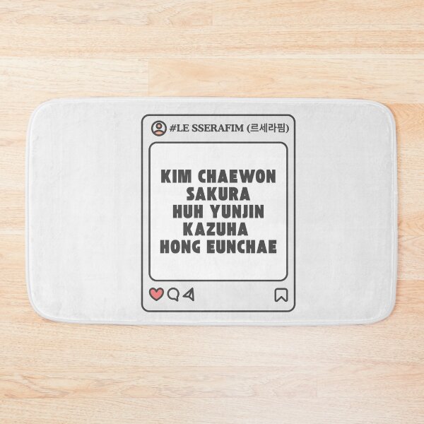 Item preview, LE SSERAFIM (르세라핌) with Member Names Post Kpop Group Design  designed and sold by AJUNICE STUDIO.