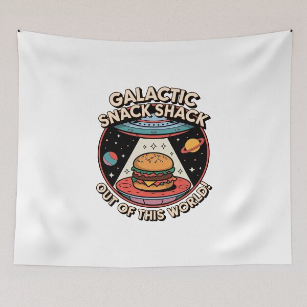 Item preview, Galactic Snack Shack: Out of This World Burger Designs designed and sold by OldSchoolRetro.