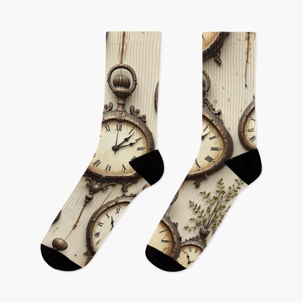 Item preview, Timeless Antique Clocks Pattern designed and sold by ArtVibesX.