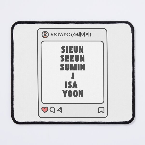 Item preview, STAYC (스테이씨) with Member Names Post Kpop Group Design designed and sold by AJUNICE STUDIO.