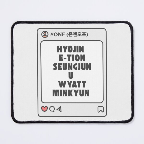 Item preview, ONF (온앤오프) with Member Names Post Kpop Group Design  designed and sold by AJUNICE STUDIO.