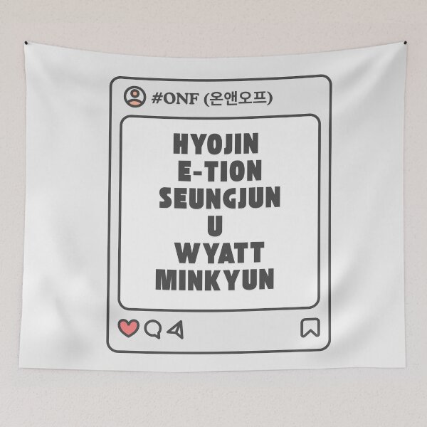 Item preview, ONF (온앤오프) with Member Names Post Kpop Group Design  designed and sold by AJUNICE STUDIO.