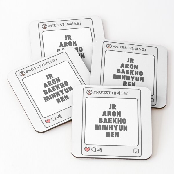 Item preview, NU’EST (뉴이스트) with Member Names Post Kpop Group Design  designed and sold by AJUNICE STUDIO.
