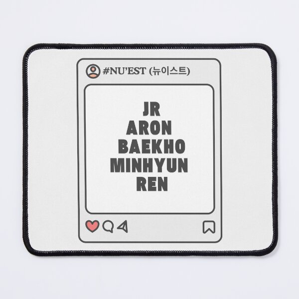 Item preview, NU’EST (뉴이스트) with Member Names Post Kpop Group Design  designed and sold by AJUNICE STUDIO.