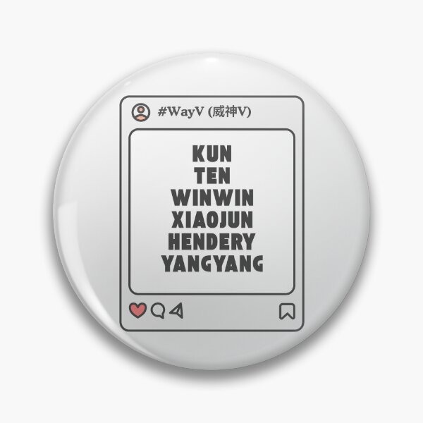 Item preview, WayV (威神V) with Member Names Post Kpop Group Design  designed and sold by AJUNICE STUDIO.