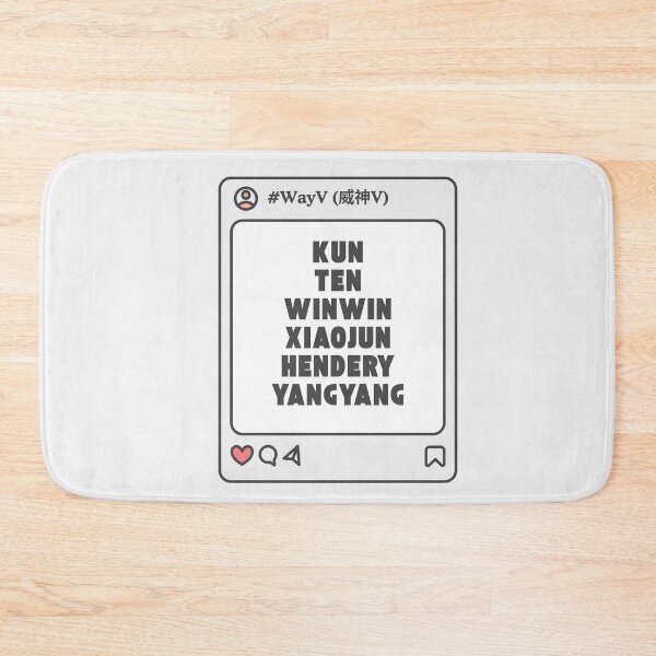 Item preview, WayV (威神V) with Member Names Post Kpop Group Design  designed and sold by AJUNICE STUDIO.