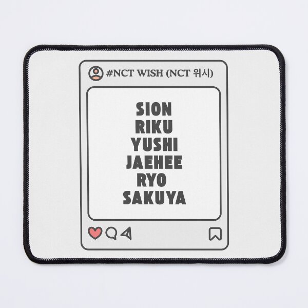 Item preview, NCT WISH (NCT 위시) with Member Names Post Kpop Group Design  designed and sold by AJUNICE STUDIO.