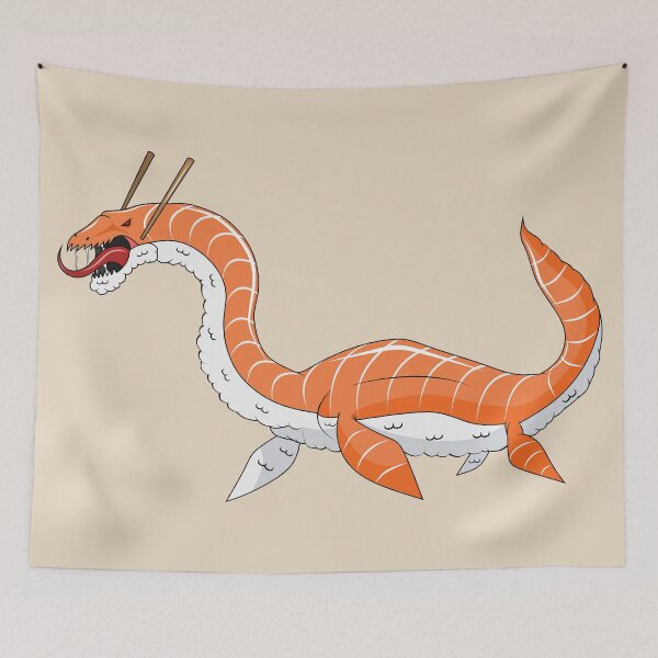 Item preview, Shironaga The Salmon Sushi Kaiju  designed and sold by TheMutantPencil.