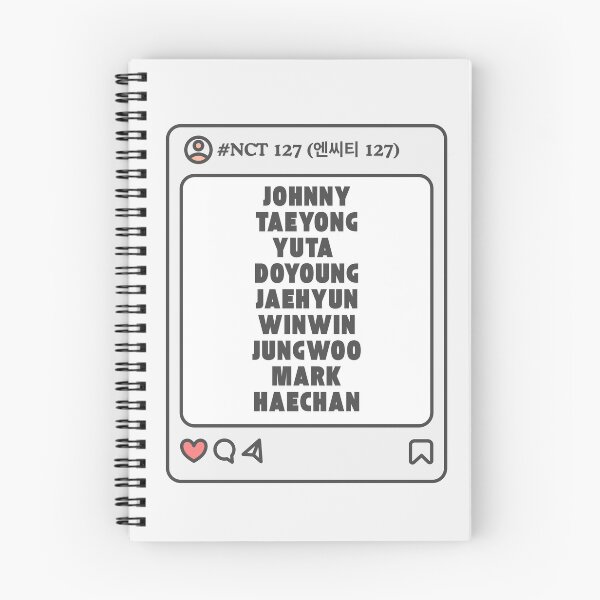Item preview, NCT 127 (엔씨티 127) with Member Names Post Kpop Group Design  designed and sold by AJUNICE STUDIO.