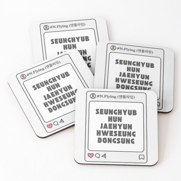 Item preview, N.Flying (엔플라잉) with Member Names Post Kpop Group Design  designed and sold by AJUNICE STUDIO.
