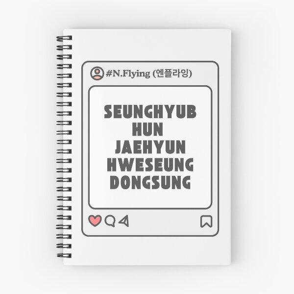 Item preview, N.Flying (엔플라잉) with Member Names Post Kpop Group Design  designed and sold by AJUNICE STUDIO.