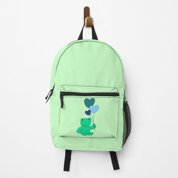 Item preview, Green frog with balloons designed and sold by CraftsbyAmy.