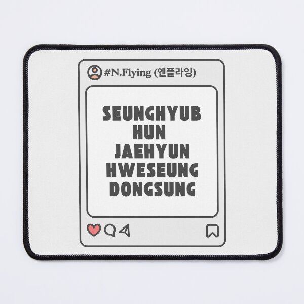 Item preview, N.Flying (엔플라잉) with Member Names Post Kpop Group Design designed and sold by AJUNICE STUDIO.