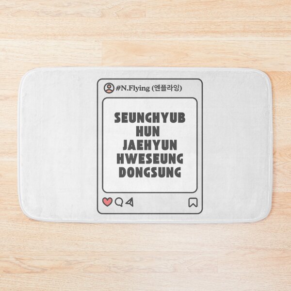 Item preview, N.Flying (엔플라잉) with Member Names Post Kpop Group Design  designed and sold by AJUNICE STUDIO.