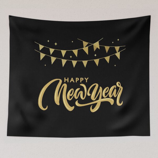 Item preview, Happy New Year Bunting Flags designed and sold by TalitaArte.