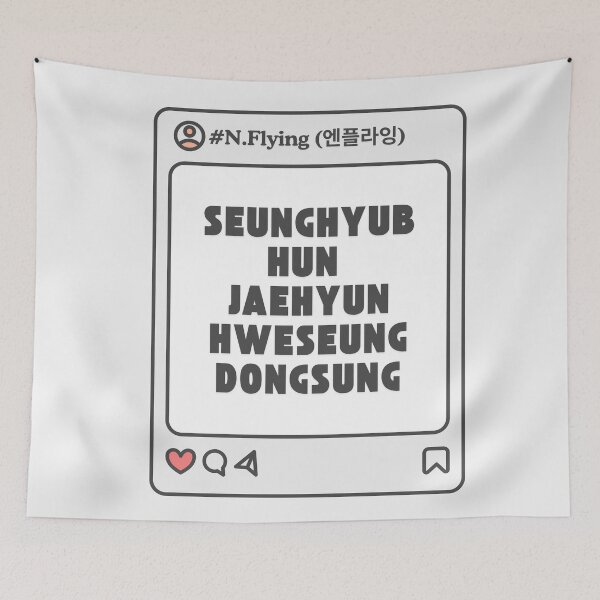 Item preview, N.Flying (엔플라잉) with Member Names Post Kpop Group Design  designed and sold by AJUNICE STUDIO.