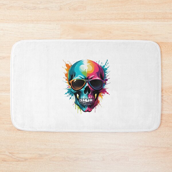 Item preview, paint splatter skull designed and sold by Sascha-Heiko.