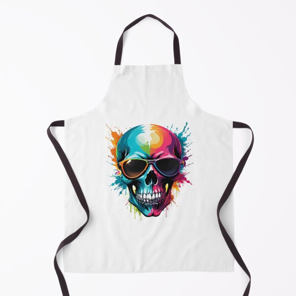 Item preview, paint splatter skull designed and sold by Sascha-Heiko.