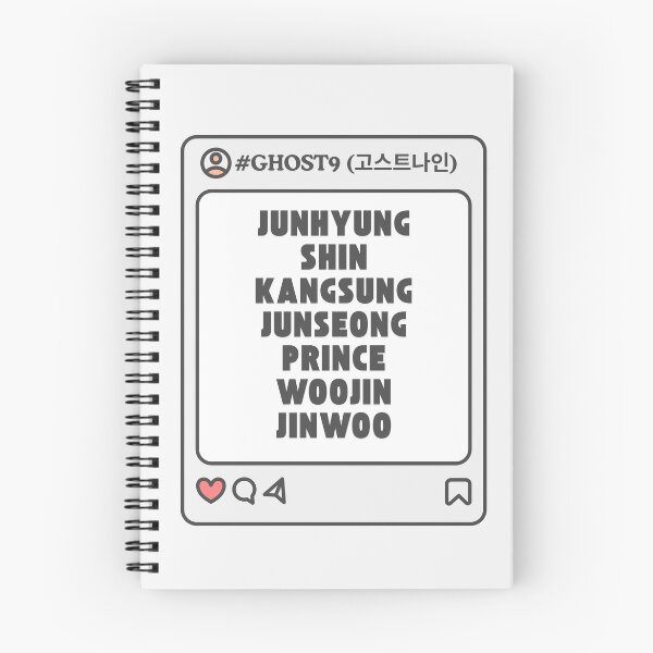 Item preview, GHOST9 (고스트나인) with Member Names Post Kpop Group Design  designed and sold by AJUNICE STUDIO.