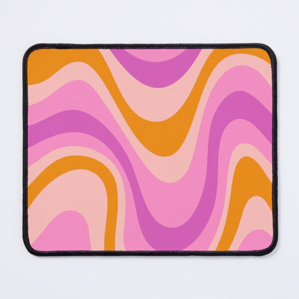 Item preview, Retro Orange & Purple Wavy Pattern designed and sold by newburyboutique.