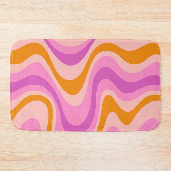 Item preview, Retro Orange & Purple Wavy Pattern designed and sold by newburyboutique.