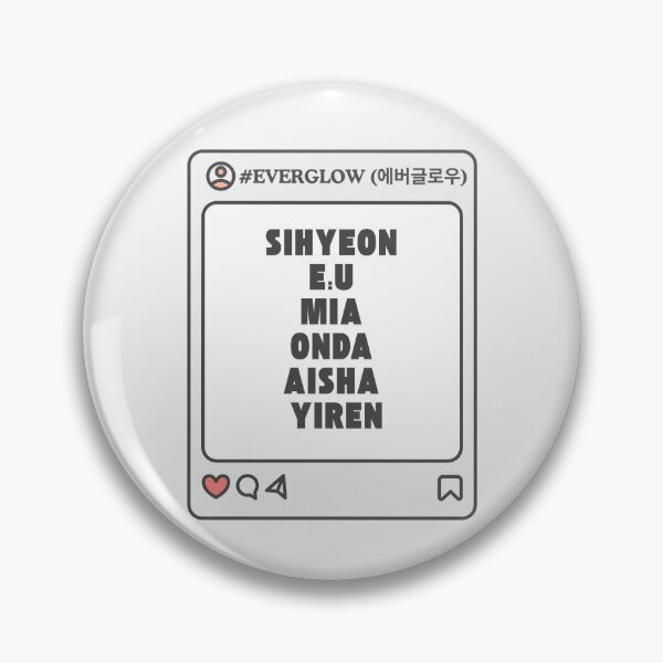 Item preview, EVERGLOW (에버글로우) with Member Names Post Kpop Group Design  designed and sold by AJUNICE STUDIO.