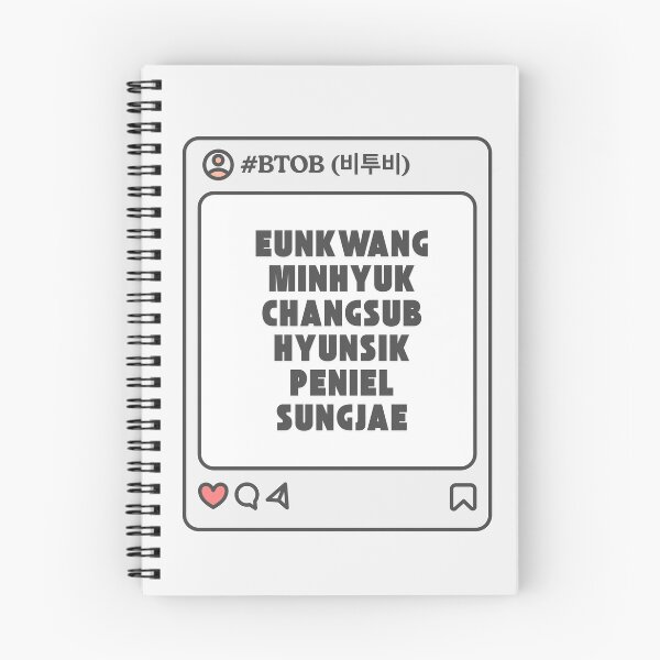 Item preview, BTOB (비투비) with Member Names Post Kpop Group Design  designed and sold by AJUNICE STUDIO.