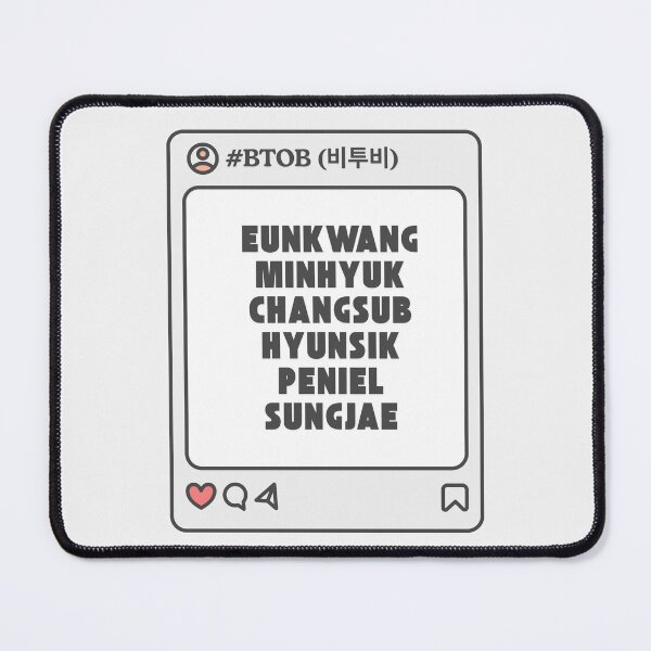 Item preview, BTOB (비투비) with Member Names Post Kpop Group Design  designed and sold by AJUNICE STUDIO.