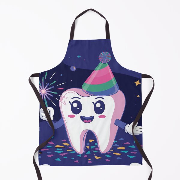 Item preview, Cute Smiling Molar Tooth - Happy New Year 2025 designed and sold by Sensepiphoria.