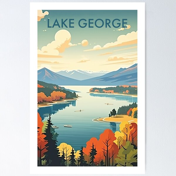 Item preview, LAKE GEORGE designed and sold by MarkedArtPrints.