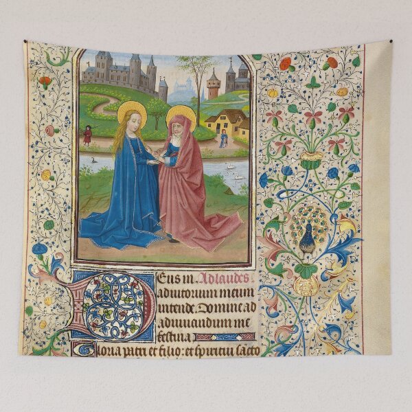 Item preview, Medieval Miniature. Illuminated codex. Visitation. designed and sold by likiska.